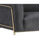 Cybil Polo Club Kohl Grey Lounge Chair